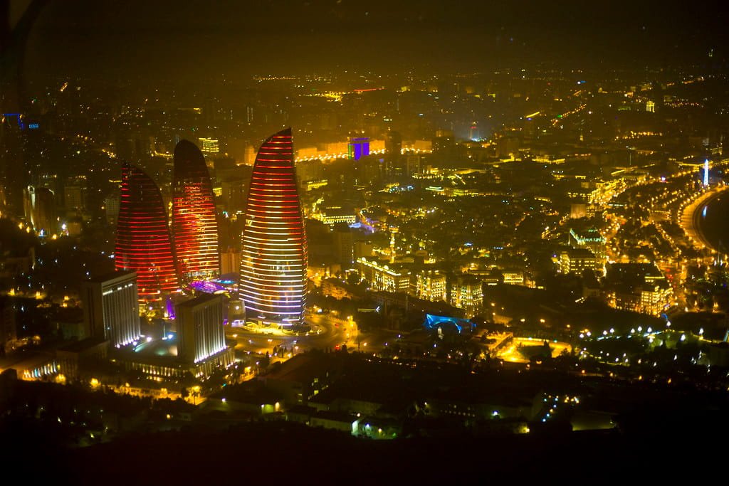 Flame Towers in Baku