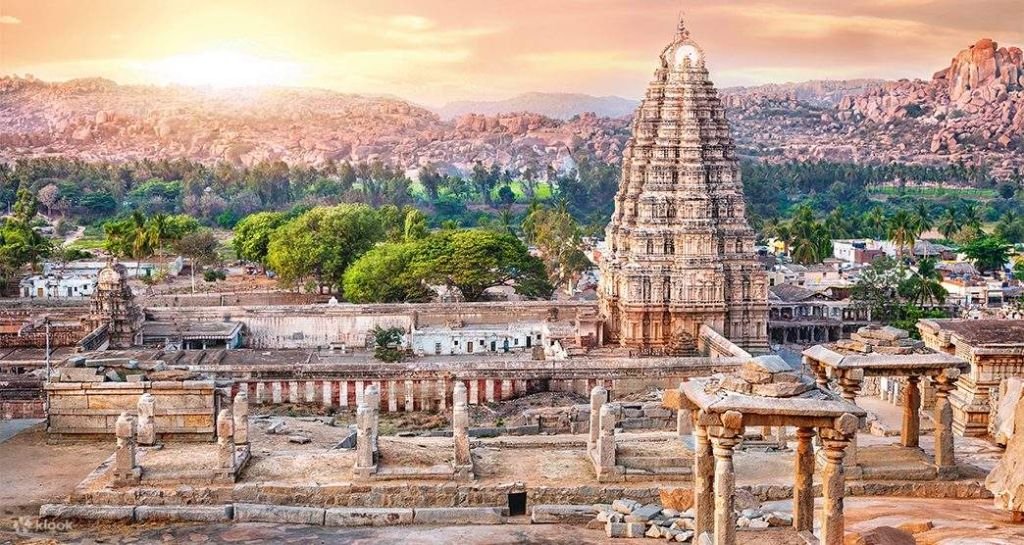 Hampi temple ruins in India